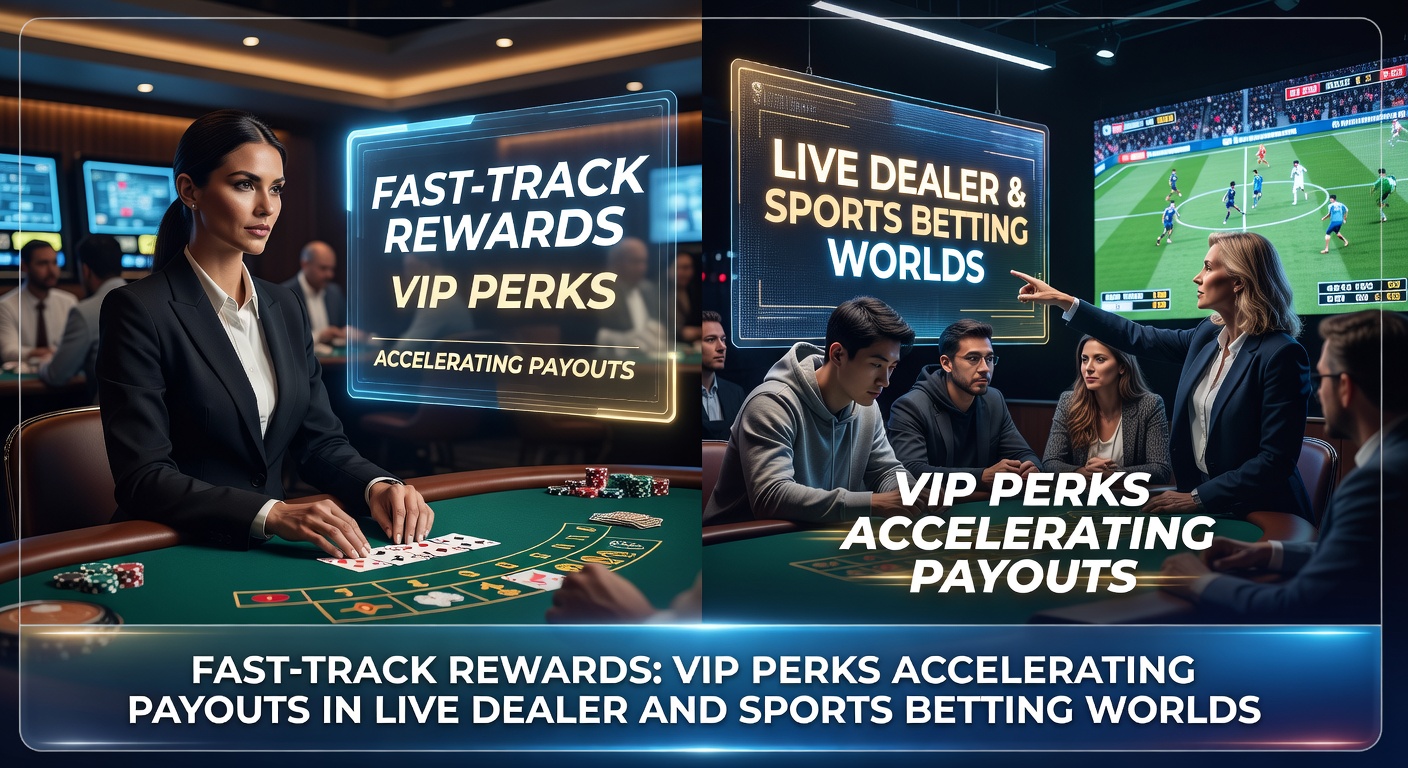 VIP-Spieler genießen schnelle Auszahlungen bei einem Live-Dealer-Tisch mit Sportwetten-Overlay im Hintergrund
