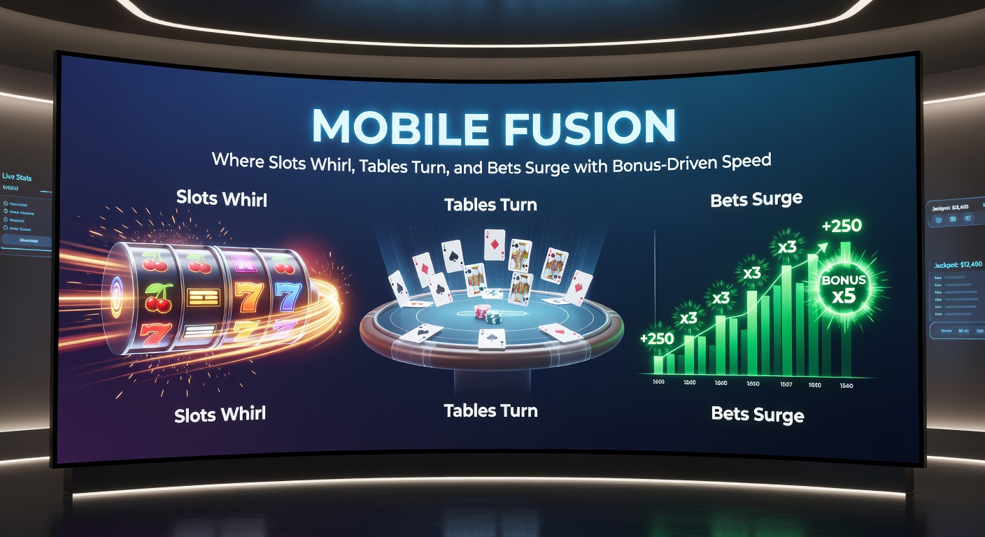 Nahaufnahme eines Smartphones mit laufendem Live-Tischspiel und Sportwetten-Overlay, umgeben von Bonus-Icons